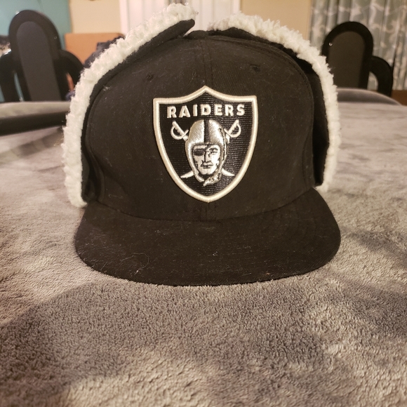 Raiders hat with ear flaps Clearance